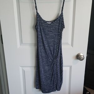 Love, Fire Navy and White Striped Top